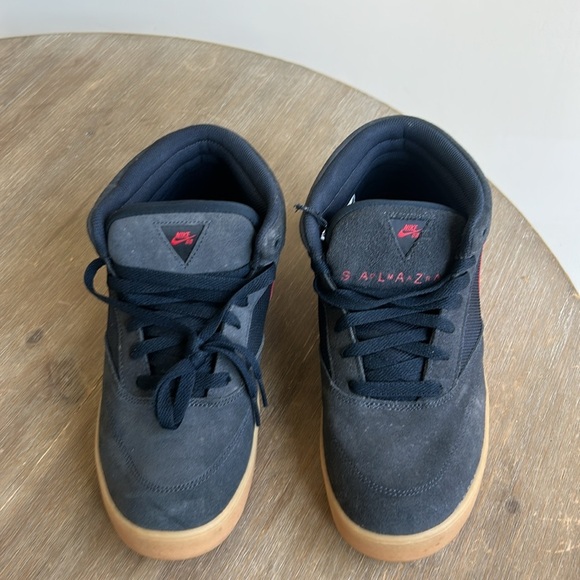 Nike SB Zoom Omar Salazar Mid Navy and Red Sneakers 2010 Men size 9.5 - Picture 8 of 16